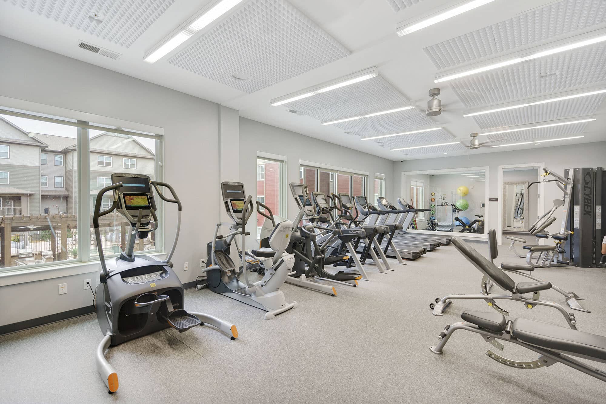Fitness center in Lubbock apartment